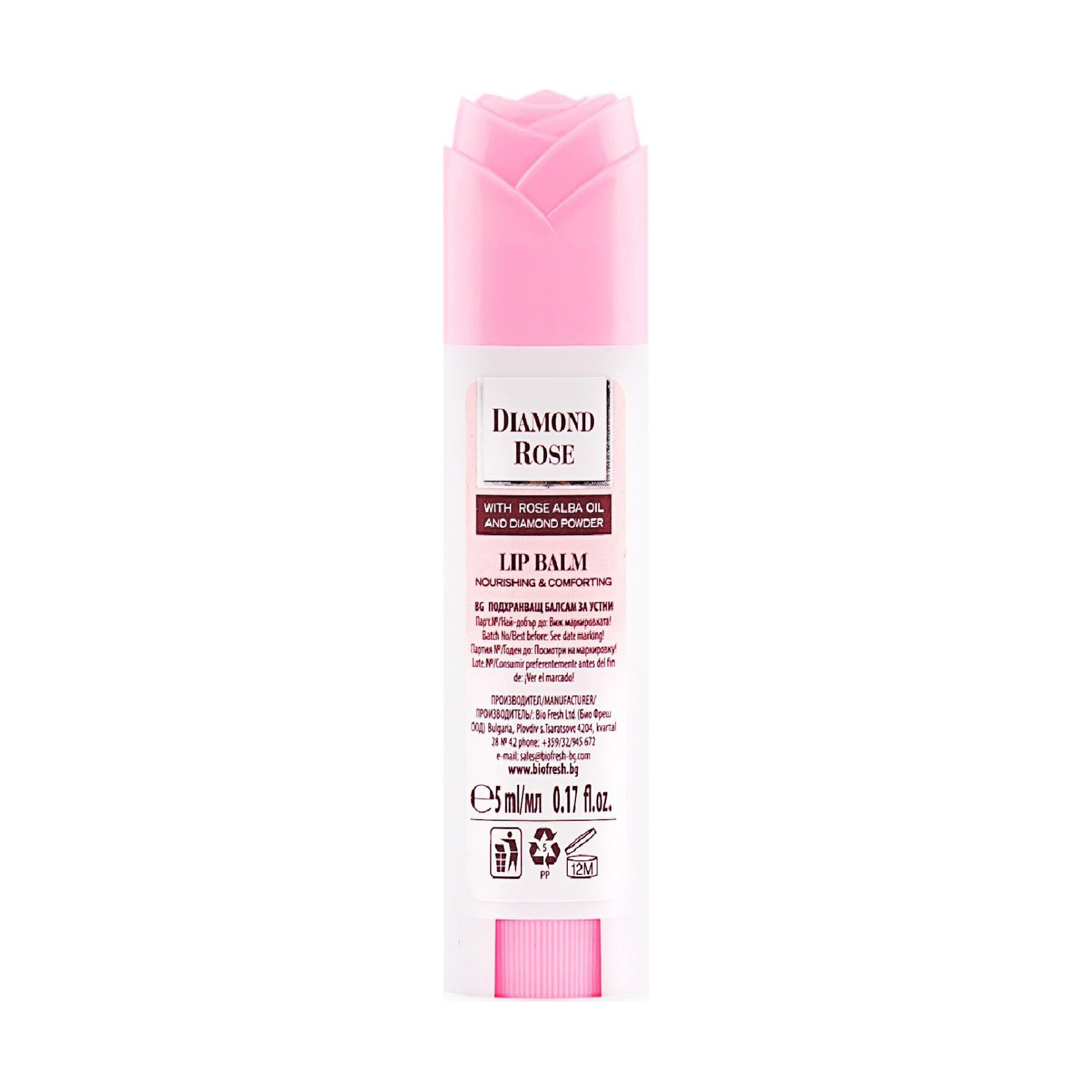 Бальзам для губ BioFresh Diamond Rose Lip Balm, 5 мл